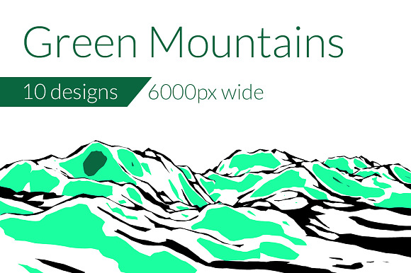 Green Mountains in Illustrations - product preview 1