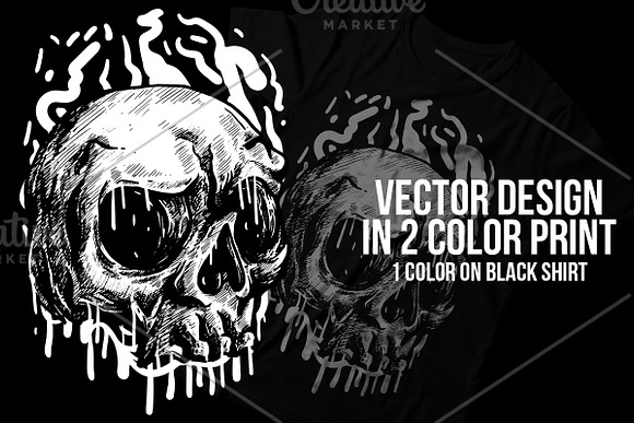 Head Human Skull Illustration in Illustrations - product preview 1