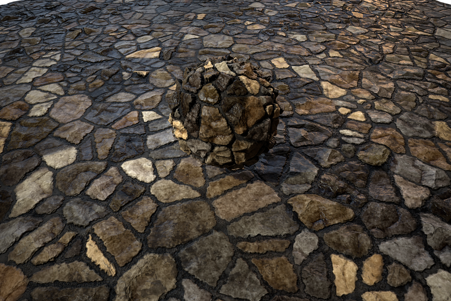 Cobblestone A (Tileable) in Man-Made - product preview 8