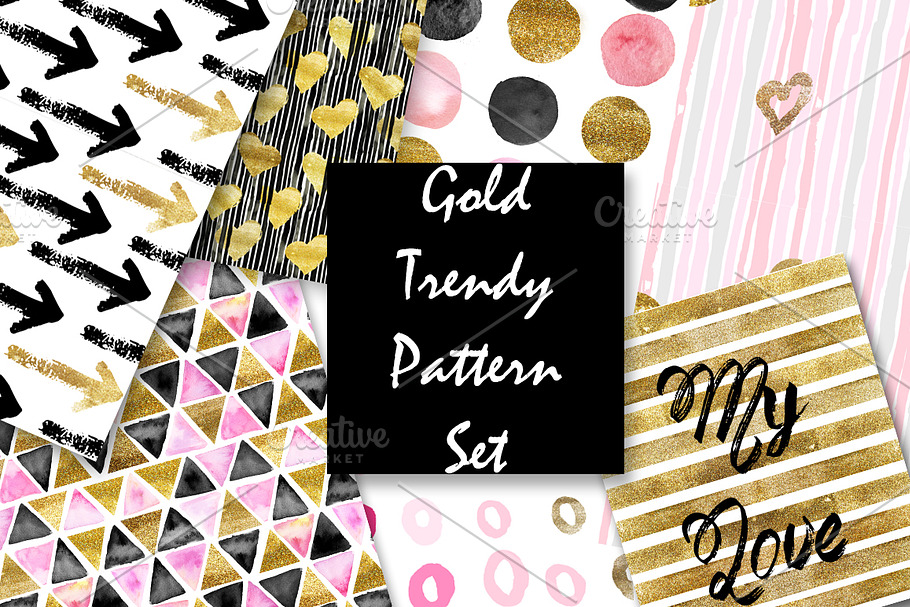 Gold pattern set 