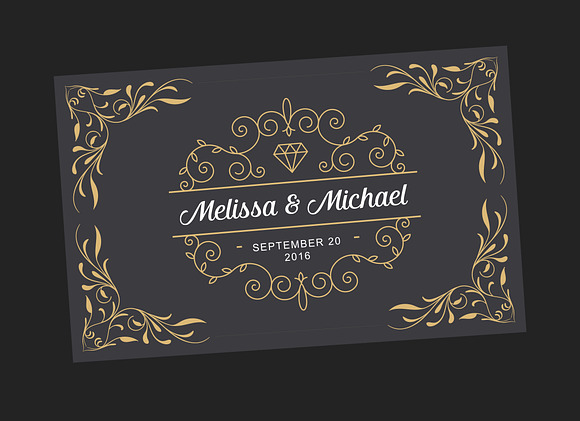 6 Wedding Monogram Logo Templates in Wedding Templates - product preview 2