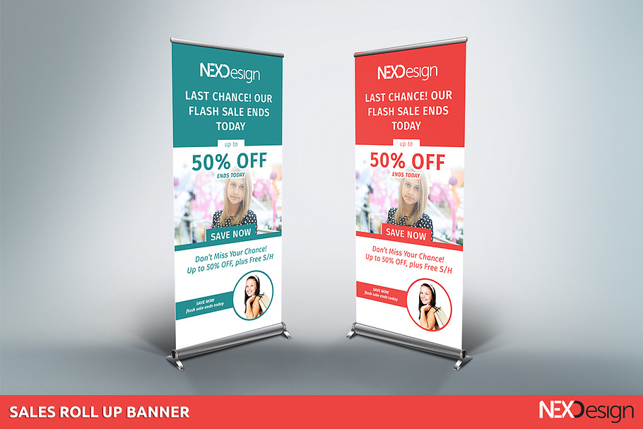 Sales roll up banner - NEX in Presentation Templates - product preview 8