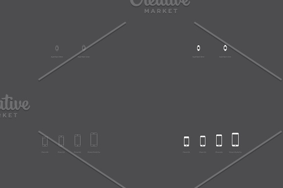 Apple Device Wireframe Mockups in Mobile & Web Mockups - product preview 5