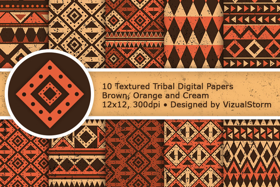 Tribal Digital Paper Pack