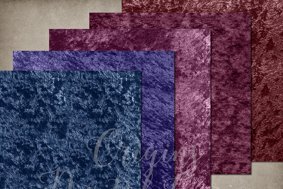 Velvet Digital Paper Textures in Textures - product preview 8