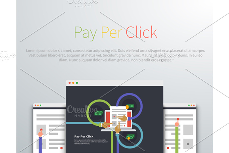Pay Per Click Design Concept Style