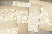 Vintage Ivory Lace Digital Paper