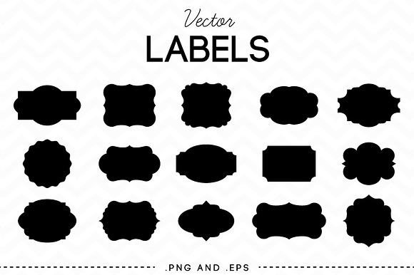 15 Vector Vintage Labels in Illustrations - product preview 1