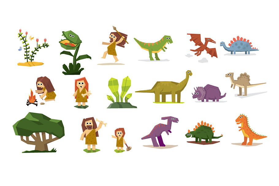 Dinosaurs and prehistoric period in Illustrations - product preview 8