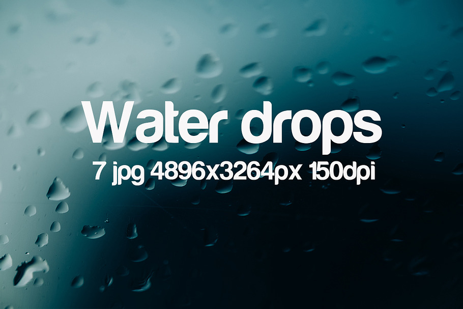 Water drops in Textures - product preview 8