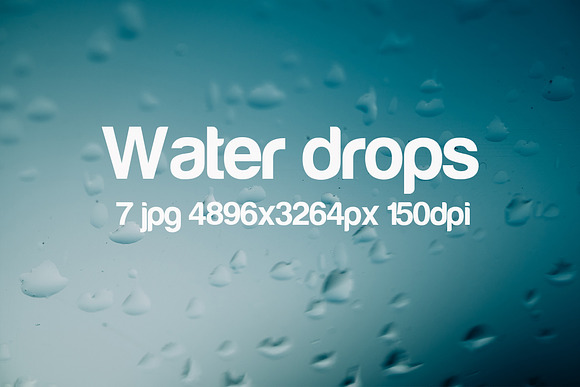 Water drops in Textures - product preview 1