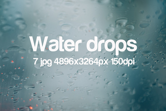 Water drops in Textures - product preview 2
