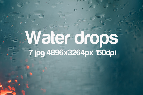 Water drops in Textures - product preview 3