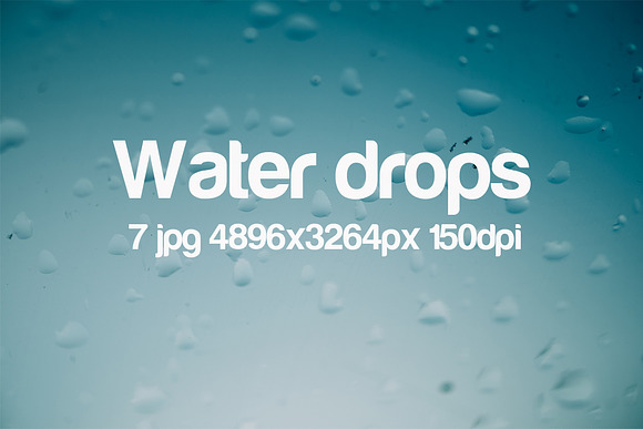 Water drops in Textures - product preview 5
