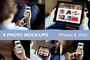 iPhone & iPad PSD mockups