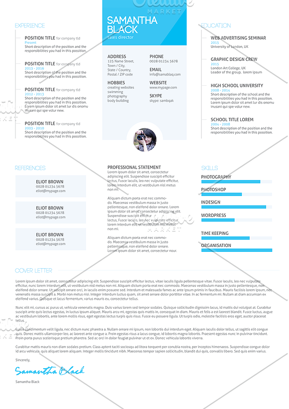 Resume template and cover letter in Letter Templates - product preview 2