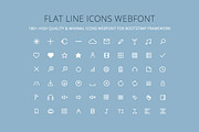 Flat Line Icons Webfont