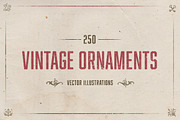 250 Vintage Illustrated Ornaments