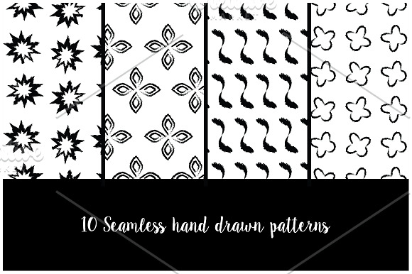 Seamless Hand Drawn Patterns in Patterns - product preview 2