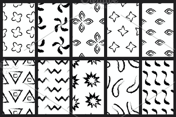 Seamless Hand Drawn Patterns in Patterns - product preview 3