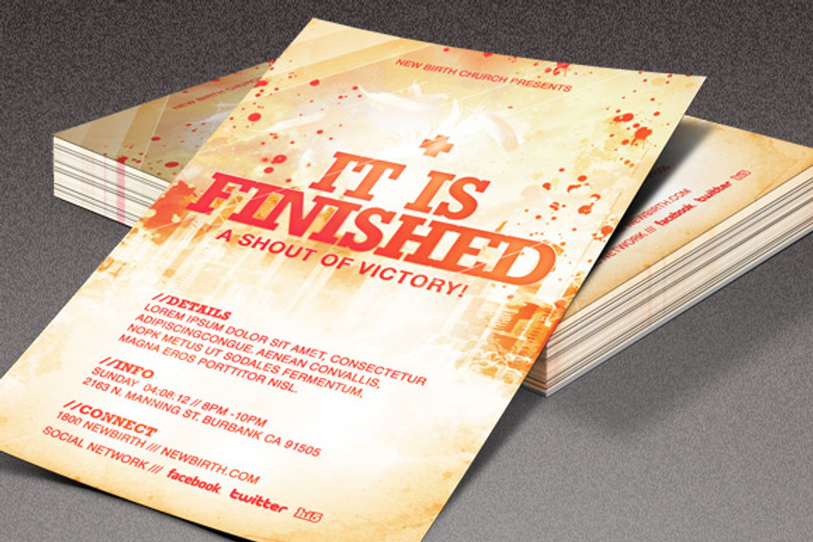 It is Finished Church Flyer