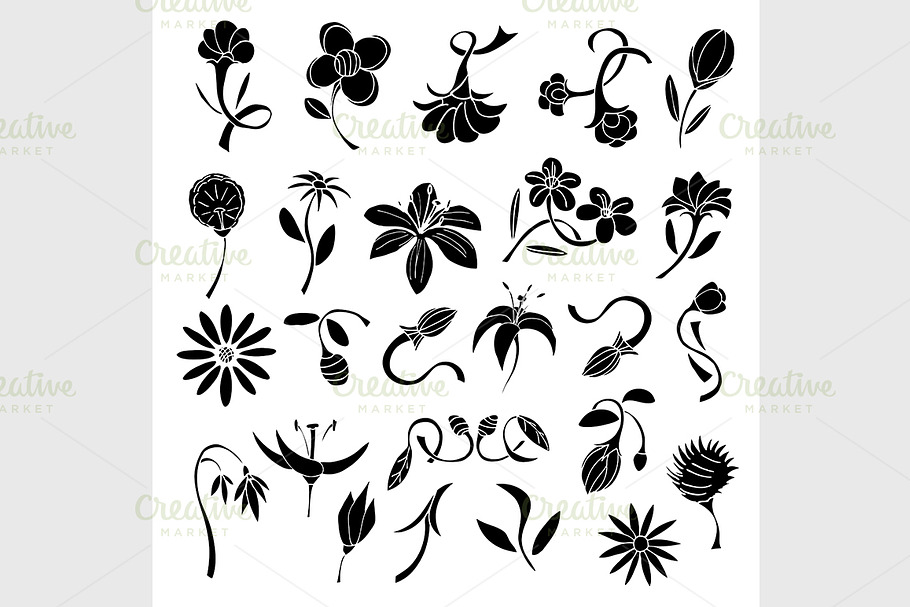 Set flowers in Graphics - product preview 8