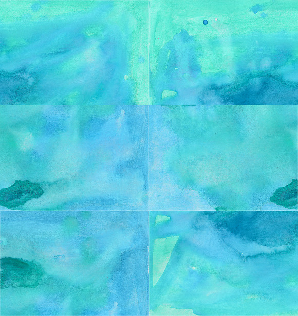 True Watercolor. Turquoise. in Textures - product preview 3