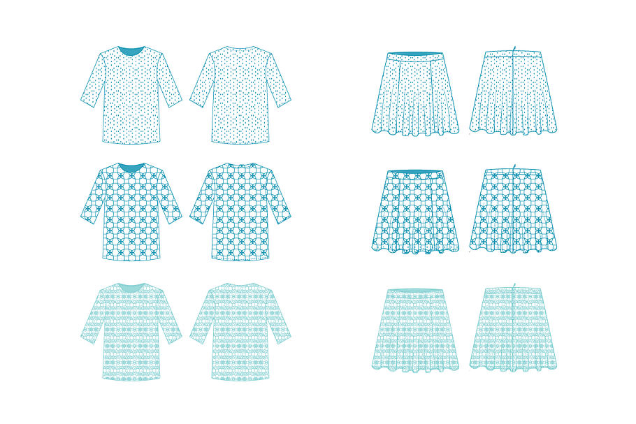 Summer Fabric Patterns in Photoshop Brushes - product preview 8