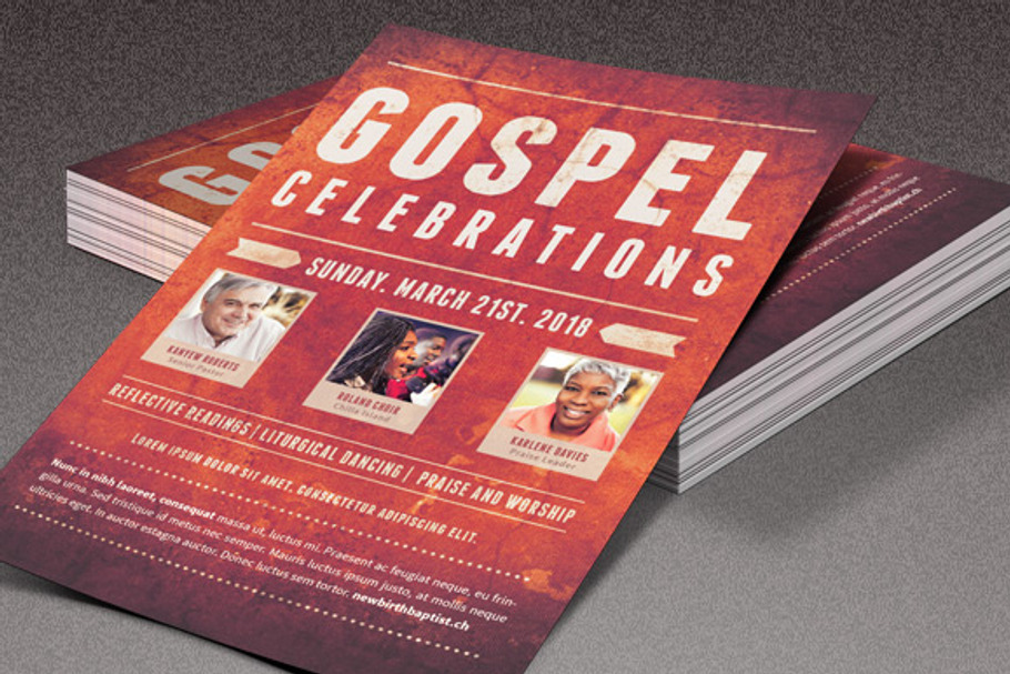 Gospel Celebrations Church Flyer