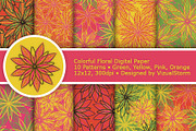 Colorful Flower Digital Paper