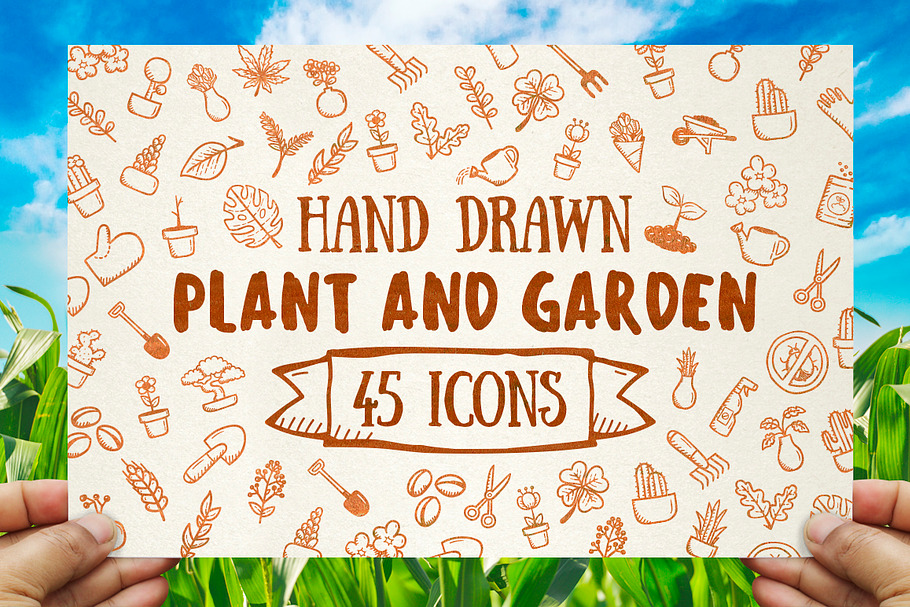 Plant ang Garden - Hand Drawn icons