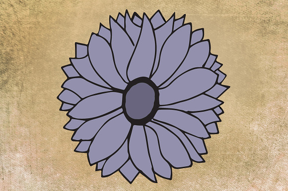 Hand Drawn Floral Clip Art in Illustrations - product preview 1