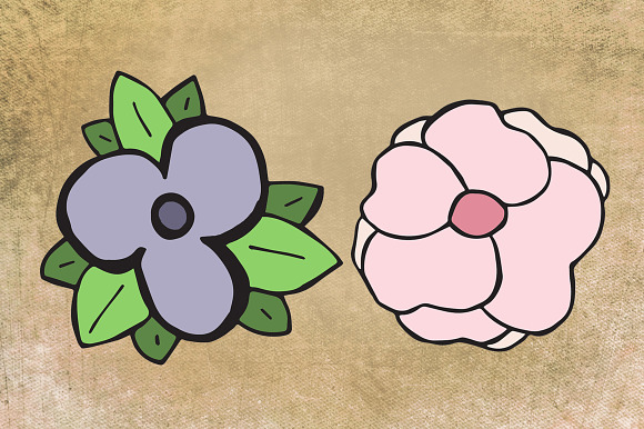 Hand Drawn Floral Clip Art in Illustrations - product preview 2