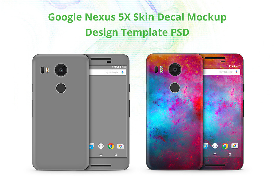 Google Nexus 5X Skin Mock-up 