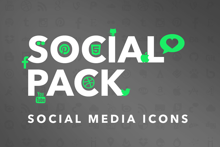 (SALE) Social Media Icons PackBundle