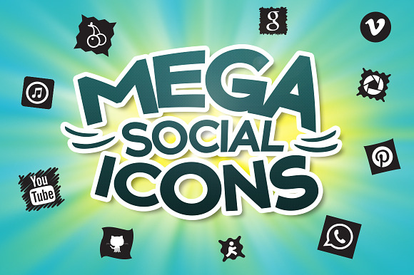 (SALE) Social Media Icons PackBundle in Graphics - product preview 1