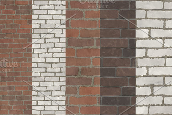 Brick wall backgrounds in Graphics - product preview 2