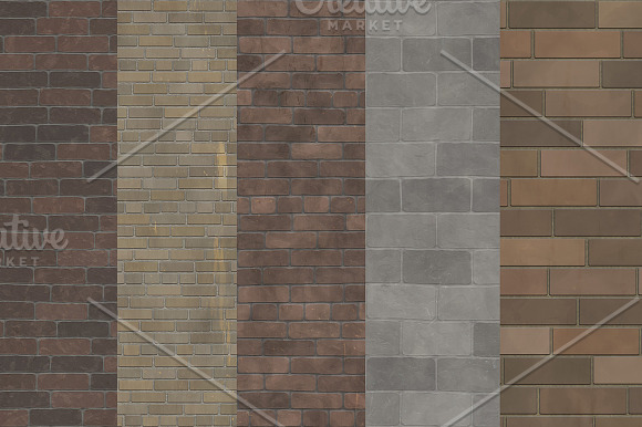 Brick wall backgrounds in Graphics - product preview 3