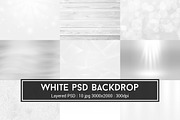 White PSD Backdrop