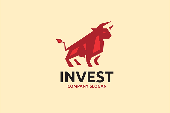 Invest Bull in Logo Templates - product preview 1