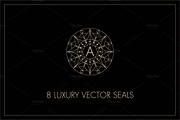 8 Luxury vector seals