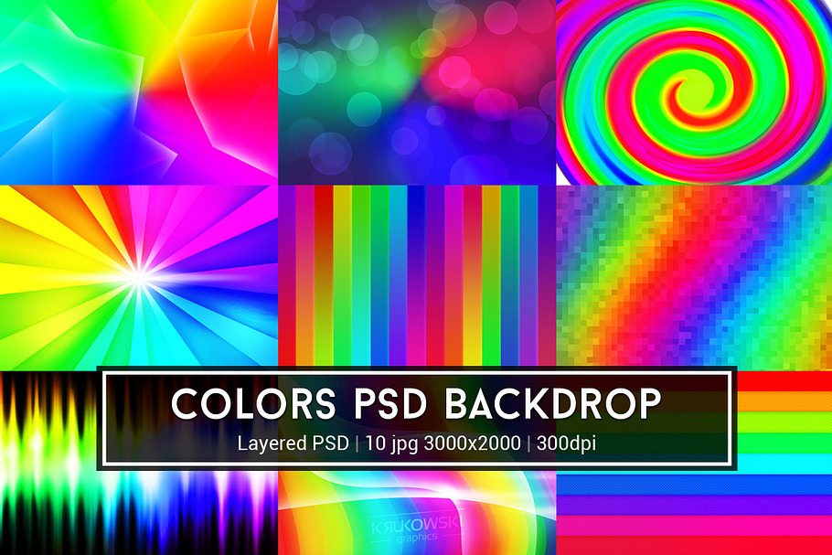 Colors PSD Backdrop in Textures - product preview 8
