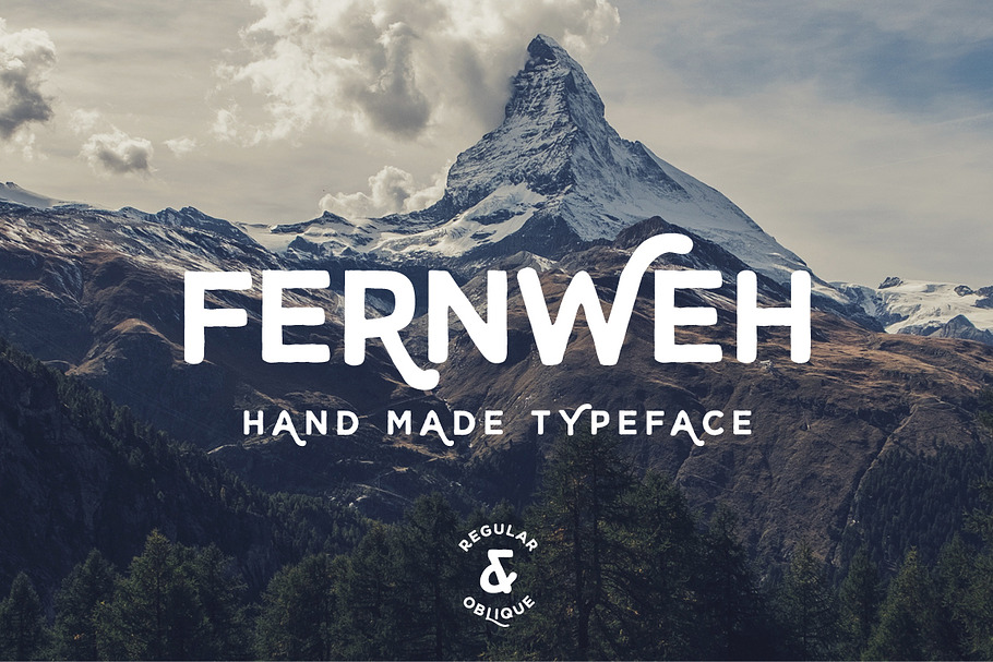 Fernweh  in Stamp Fonts - product preview 8