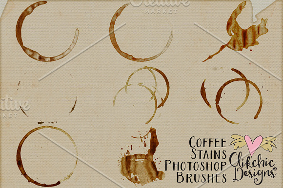 Coffee Stains Photoshop Brushes in Photoshop Brushes - product preview 1