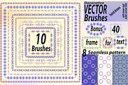 10 decorative vector brushes