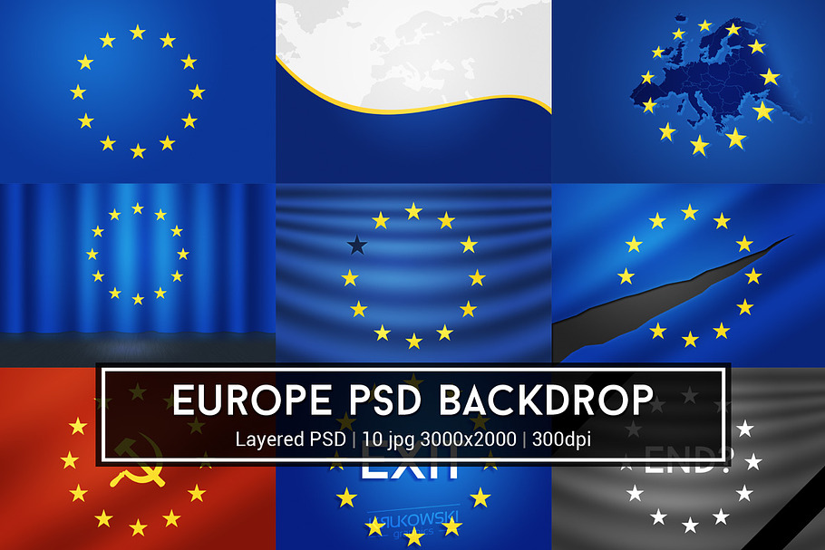 European Union PSD Backdrop in Textures - product preview 8
