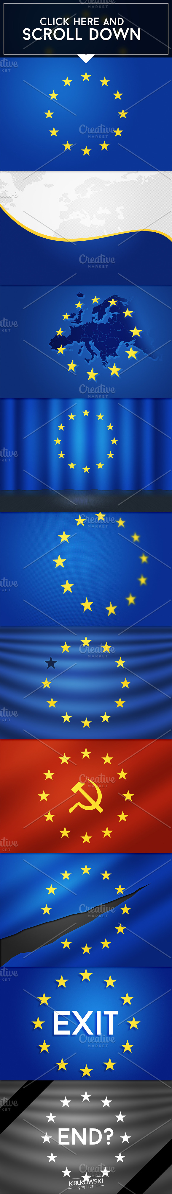 European Union PSD Backdrop in Textures - product preview 1