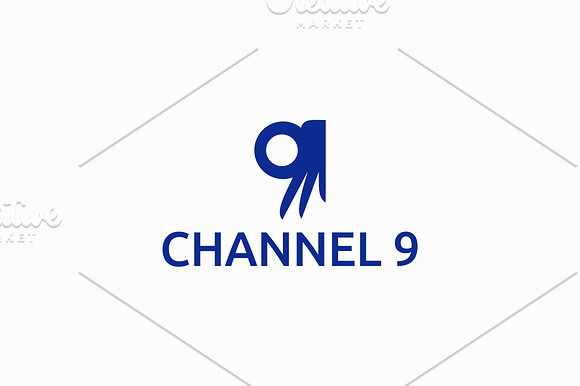 Channel 9 in Logo Templates - product preview 1