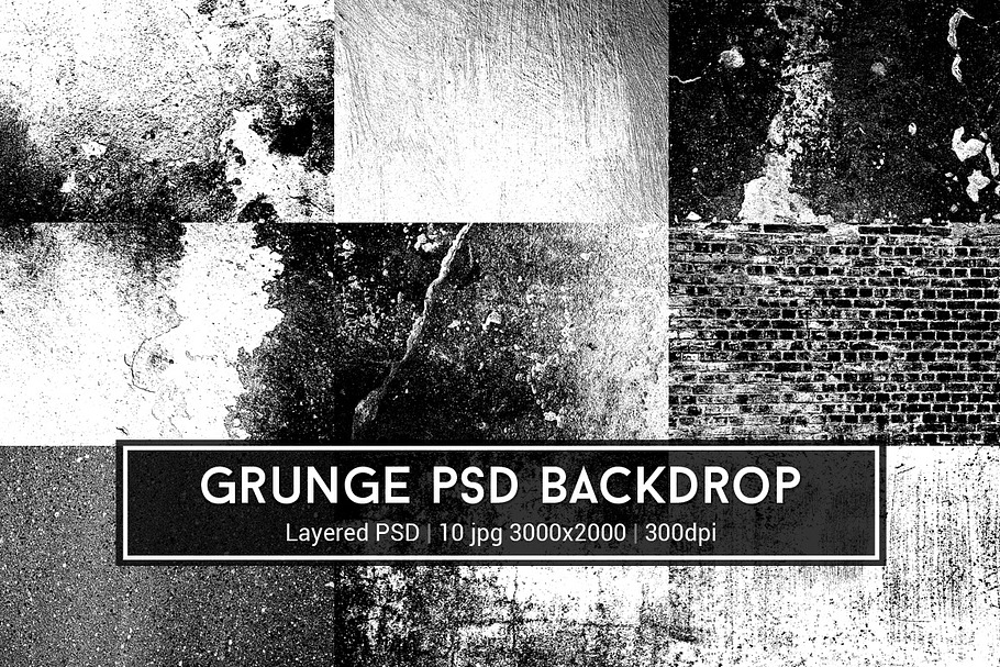 Grunge PSD Backdrop in Textures - product preview 8