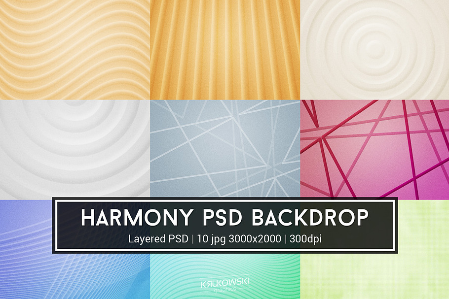 Harmony PSD Backdrop in Textures - product preview 8